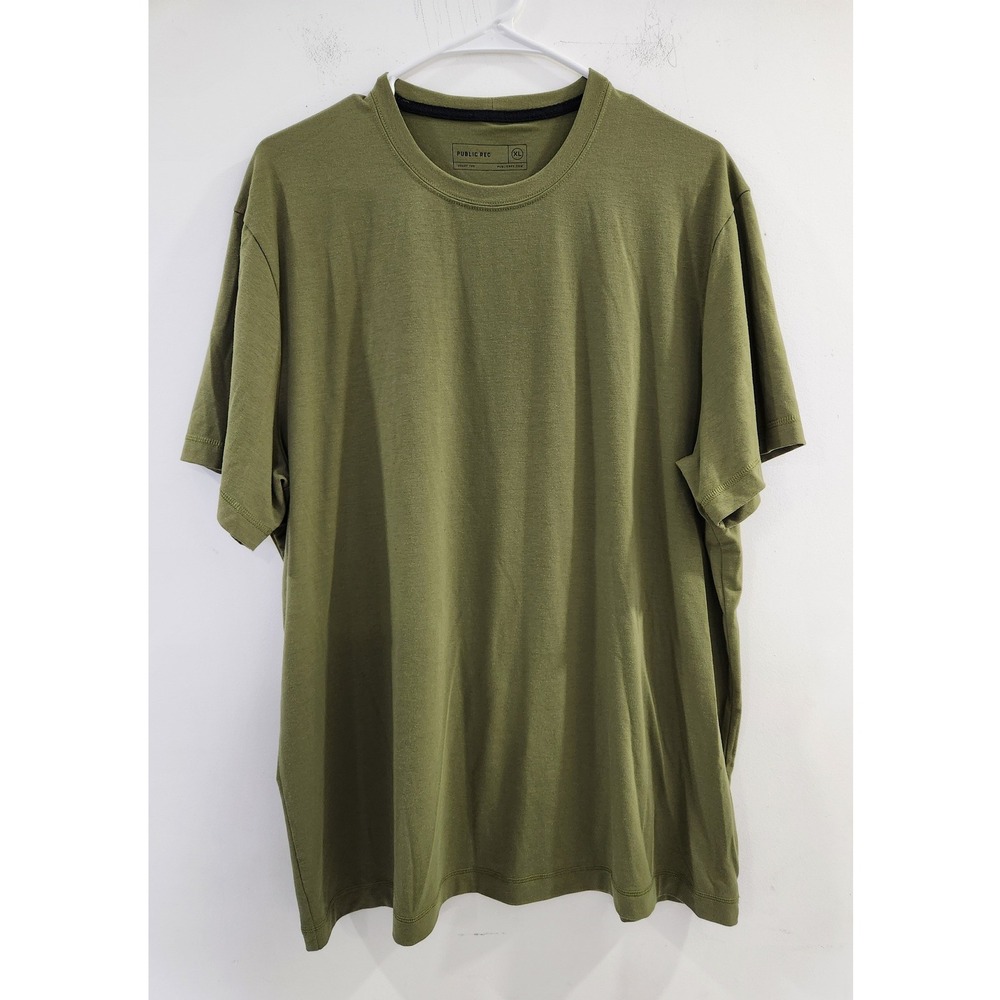 Public Rec Adapt Tee Mens XL Olive Green Short Sleeve Crewneck T-Shirt